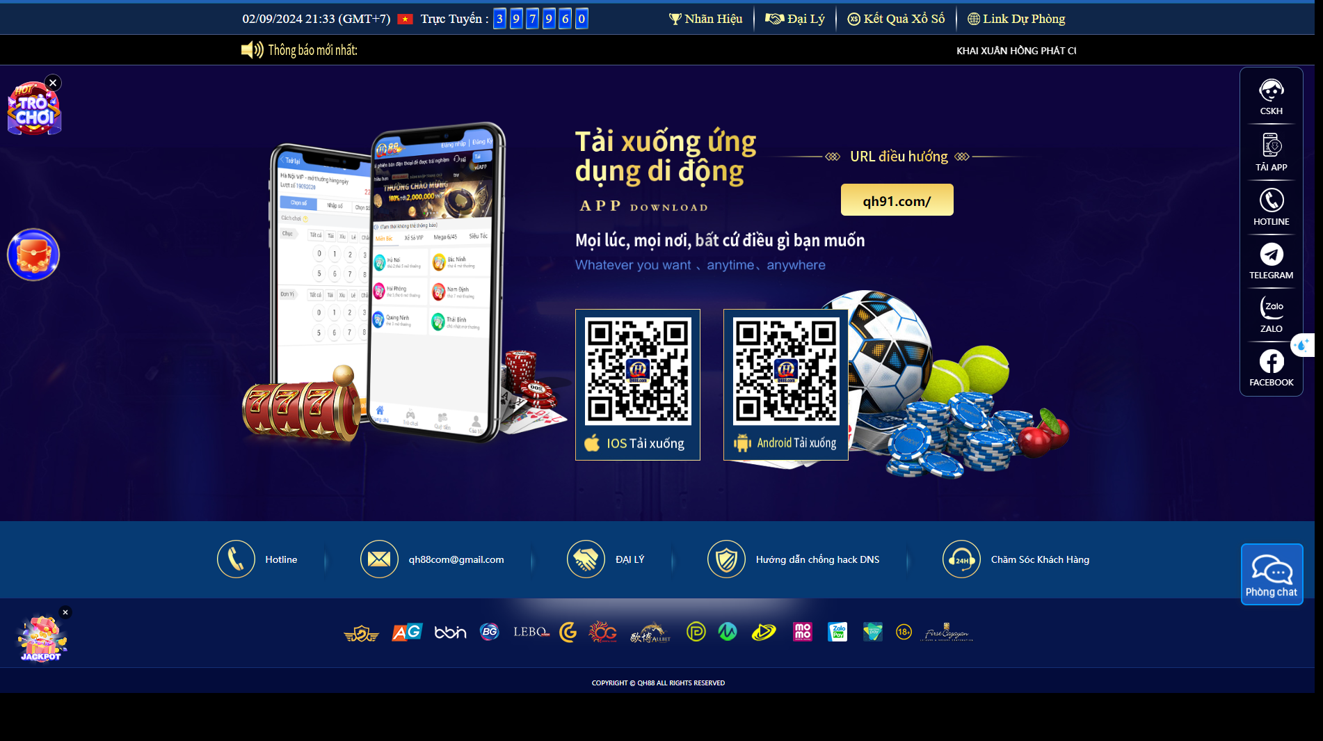 Cài đặt ứng dụng QH 88 trên Android